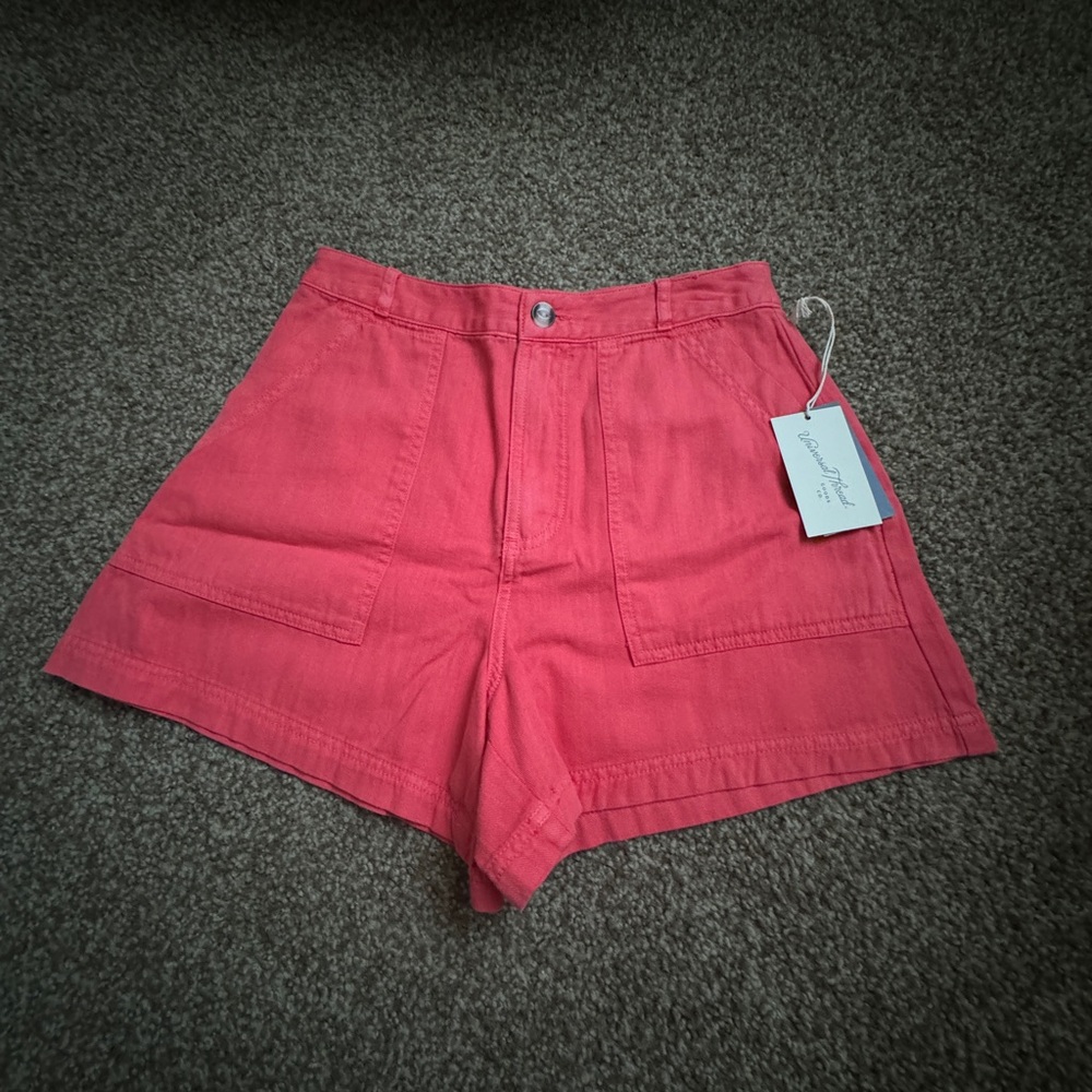 ✨ LAST CHANCE ✨ NWT Universal Thread Red High Rise Utility Cotton Shorts | 4